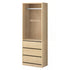 Wardrobe Clothes Closet Storage Organizer Pine