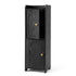 Artiss Bathroom Storage Cabinet Freestanding Cupboard Narrow Floor Shelf Black