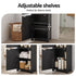 Artiss Bathroom Storage Cabinet Freestanding Cupboard Narrow Floor Shelf Black