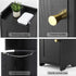 Artiss Bathroom Storage Cabinet Freestanding Cupboard Narrow Floor Shelf Black