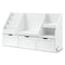 Kids Bookshelf Storage Unit – Bench Seat & 3 Drawer Organiser, White