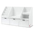 Kids Bookshelf Storage Organiser Toy Box Drawer Bench Seat Cabinet White
