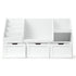 Kids Bookshelf Storage Organiser Toy Box Drawer Bench Seat Cabinet White