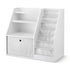 Kids Bookshelf & Storage Organizer – 3‑in‑1 Sling Shelves + Drawer, White
