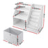 Kids Bookshelf & Storage Organizer – 3‑in‑1 Sling Shelves + Drawer, White