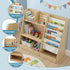 Kids Bookshelf Wood Bookcase Children Storage Rack Display Shelves Holder