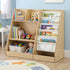 Kids Bookshelf Wood Bookcase Children Storage Rack Display Shelves Holder