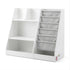 Keezi Kids Bookshelf Wood Bookcase Toddler Toys Storage Rack Display Shelves