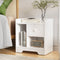 Artiss Bedside Table Drawer Nightstand Side End Table Storage Open Shelf White
