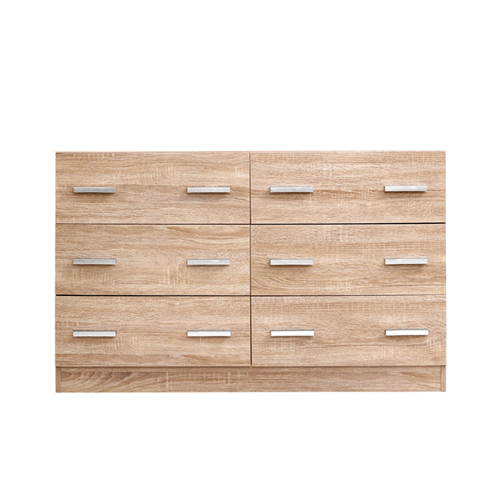 Artiss 6 Chest of Drawers - VEDA Pine