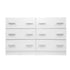 Artiss 6 Chest of Drawers - VEDA White