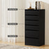 Artiss 6 Chest of Drawers Dresser Tallboy Black