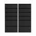 Artiss 2x Chest of 6 Drawers Dresser Tallboy Black
