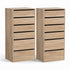Artiss 2x Chest of 6 Drawers Dresser Tallboy Pine