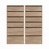 Artiss 2x Chest of 6 Drawers Dresser Tallboy Pine