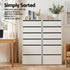 Artiss 2x Chest of 6 Drawers Dresser Tallboy White
