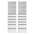 Artiss 2x Chest of 6 Drawers Tallboy Cabinet Adjustable Shelf White