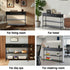 Artiss Console Sofa Table 3-Tier Black