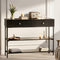Artiss Console Sofa Table 3-Tier Black