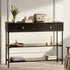 Artiss Console Sofa Table 3-Tier Black