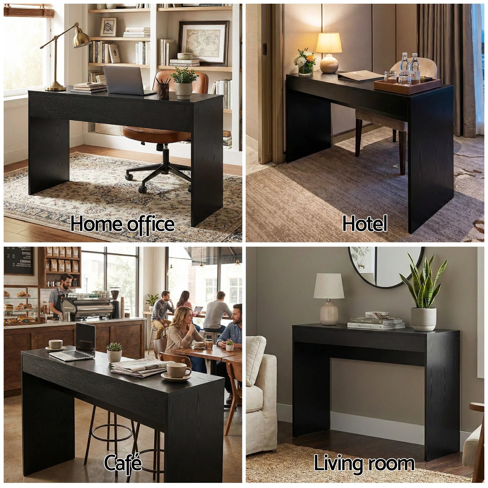 Console Table Hallway Sofa Entryway Entrance 120CM Black