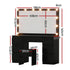 Dressing Table Vanity Desk Set Stool 12 Led Bulbs Black