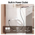 Artiss Dressing Table Vanity Desk LED Mirror Stool Storage Power Outlet Hairdryer Holder White