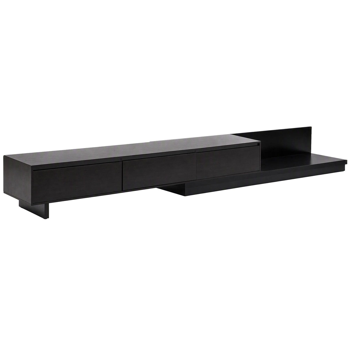 Artiss Extendable TV Stand 200-380cm Entertainment Unit 3 Drawers Walnut Black