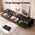 Artiss Extendable TV Stand 200-380cm Entertainment Unit 3 Drawers Walnut Black