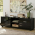 Artiss 140cm Entertainment Unit TV Cabinet High Gloss Black
