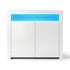 2x Buffet Sideboard Cabinet LED Cupboard High-Gloss Storage Pantry ARNO