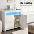 2x Buffet Sideboard Cabinet LED Cupboard High-Gloss Storage Pantry ARNO