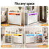 2x Buffet Sideboard Cabinet LED Cupboard High-Gloss Storage Pantry ARNO