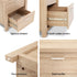 2x Maxi Bedside Tables Pine 2 Drawer Bedroom Nightstand Storage