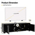 TV Cabinet Entertainment Unit 160cm Black Maxi