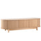 Entertainment Unit 160cm – Fluted Doors, Cabinets & Shelves, Pine