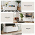 TV Unit Entertainment Unit Storage Cabinet 160cm White