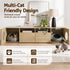 Artiss 185CM TV Unit with Cat House Storage Cabinet Pine