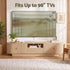 220cm Fluted TV Entertainment Unit, Fits Up to 98-Inch TVs, Pine