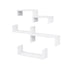 Artiss Floating Wall Shelves Set of 5 Mounted U-Shape Display Ledge, White
