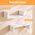Artiss Floating Wall Shelves Set of 5 Mounted U-Shape Display Ledge, White