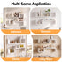 Artiss Set of 2 Floating Shelves Wall Mounted S-Shape Display Ledge, White