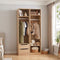 Artiss 2 Piece Wardrobe Set Clothes Closet Organiser Shelves Drawers 185cm Pine