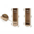 Artiss 2 Piece Wardrobe Set Clothes Closet Organiser Shelves Drawers 185cm Pine