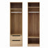 Artiss 2 Piece Wardrobe Set Clothes Closet Organiser Shelves Drawers 185cm Pine