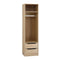 Wardrobe Closet – Pine 185cm Storage Organizer w/ Drawers & Hanging Rod