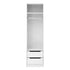Wardrobe Closet White – 2 Drawers, Hanging Rod, Shelf, 185cm