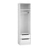 Wardrobe Closet White – 2 Drawers, Hanging Rod, Shelf, 185cm