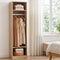 Artiss Wardrobe Closet Pine – 2 Shelves, Hanging Rod, Slim 185cm Storage Unit