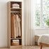 Wardrobe Closet Pine – 2 Shelves, Hanging Rod, Slim 185cm Storage Unit